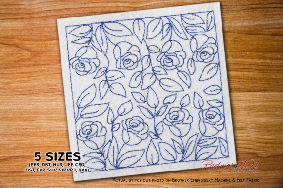 Review: Seamless Pattern with Rose Flower for Merch