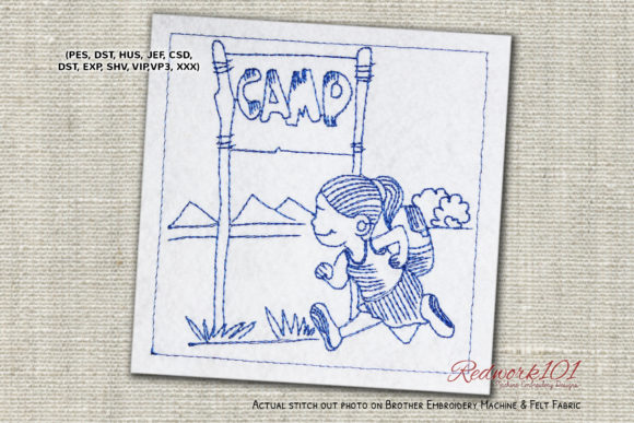 Reviewing Running for Camping Redwork for Etsy Shops