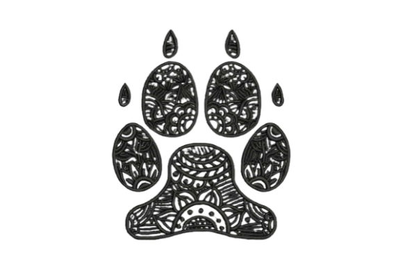 Reviewing Zentangle Dog Paw Print for Real Projects